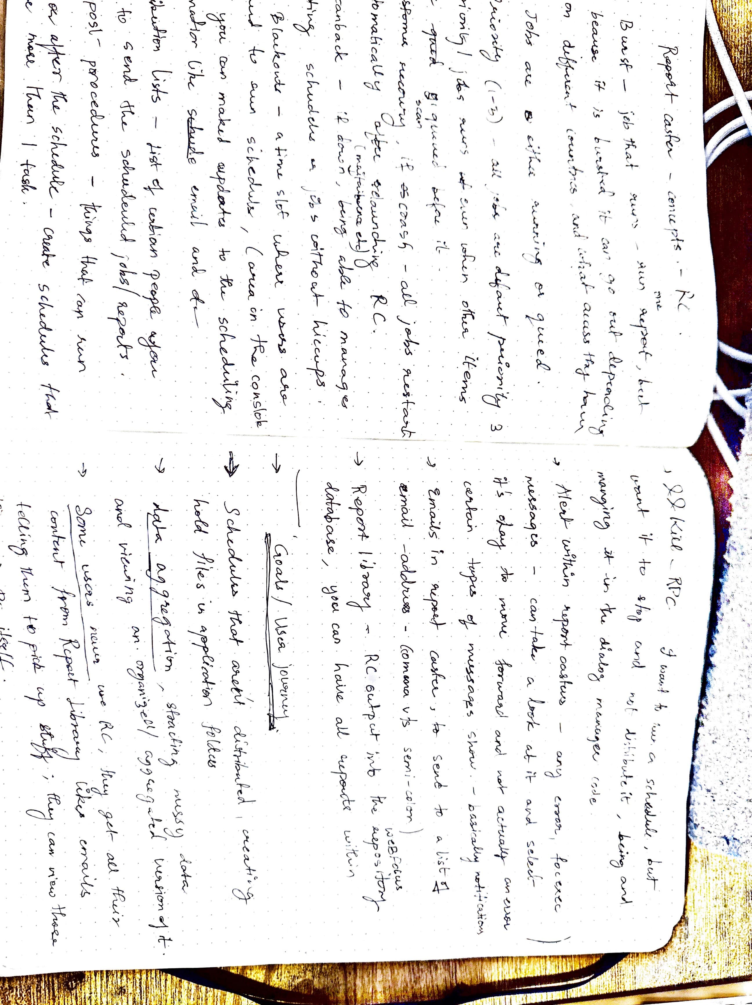 Making notes on legacy system